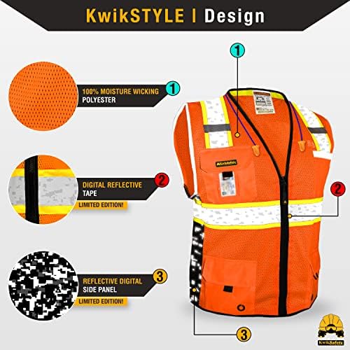 Kwiksafety - שרלוט, צפון קרוליינה - אפוד בטיחות קאהונה גדול | בסיס ועיצוב דיגיטלי במהדורה מוגבלת | Class